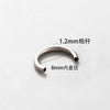 Jewelry Accessories Horseshoe Ring Titanium Alloy Fashion Geometric Polishing