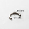 Jewelry Accessories Horseshoe Ring Titanium Alloy Fashion Geometric Polishing