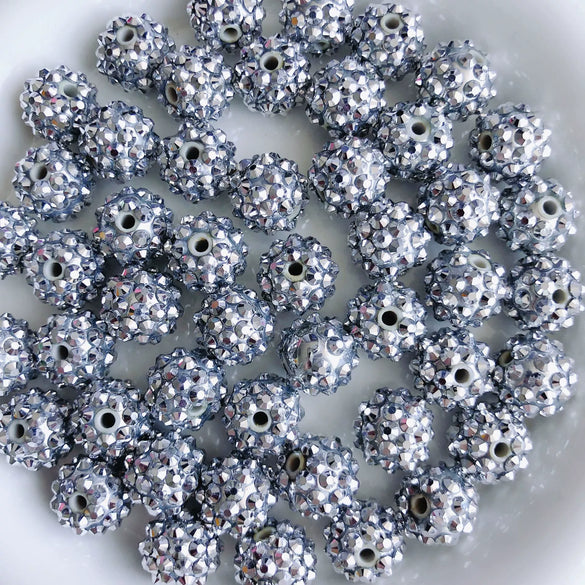 Jewelry Accessories Loose Beads Acrylic Ball Beaded For Diy Bracelet Key Chain Pendant