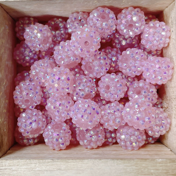 Jewelry Accessories Loose Beads Acrylic Ball Beaded For Diy Bracelet Key Chain Pendant