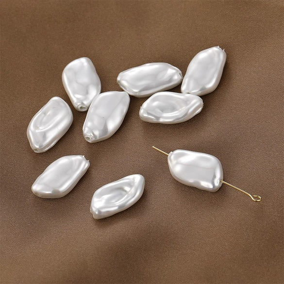 Jewelry Accessories Materials Glass Glazed Imitation Baroque Pearls Irregular Specialshaped Electroplated Beads For Earrings Necklace Bracelet