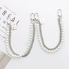 Jewelry Accessories Metal And Pearl Double Chain Strip Flower Handmade Beaded Portable For Mobile Phone Shell