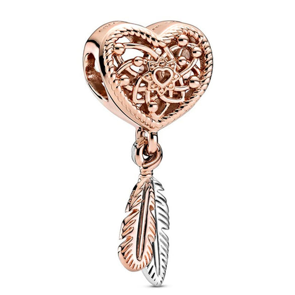 Jewelry Accessories Metal Letter Family Pendant Rose Gold Plated Totem Charm Bracelet