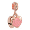 Jewelry Accessories Metal Letter Family Pendant Rose Gold Plated Totem Charm Bracelet