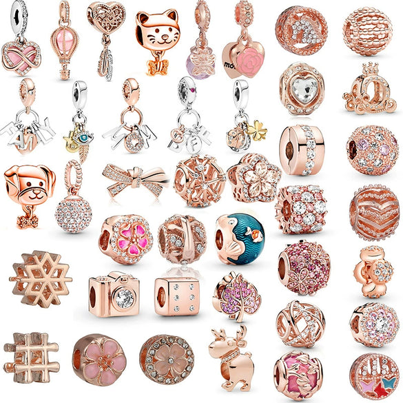Jewelry Accessories Metal Letter Family Pendant Rose Gold Plated Totem Charm Bracelet