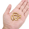 Jewelry Accessories Metal Oval Pendant Electroplating Ring Earrings Bracelet Necklace Accessories