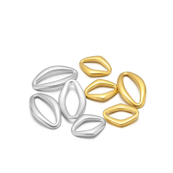 Jewelry Accessories Metal Oval Pendant Electroplating Ring Earrings Bracelet Necklace Accessories