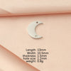 Jewelry Accessories Mirror Titanium Steel And Stainless Steel With Diamond Moon Fine Polishing Fashion Natural Bracelet Necklace Pendant