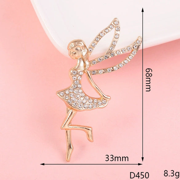 Jewelry Accessories Mobile Phone Shell With Angel Elf Pattern Alloy Handmade Electroplating