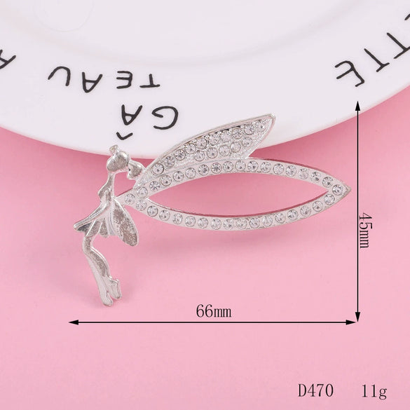 Jewelry Accessories Mobile Phone Shell With Angel Elf Pattern Alloy Handmade Electroplating