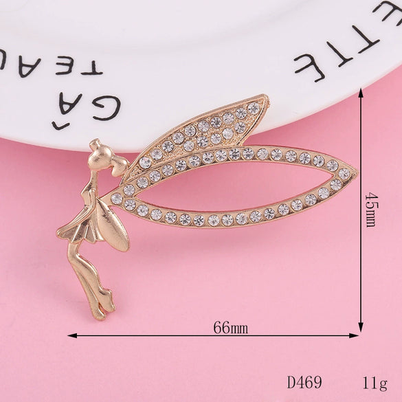Jewelry Accessories Mobile Phone Shell With Angel Elf Pattern Alloy Handmade Electroplating