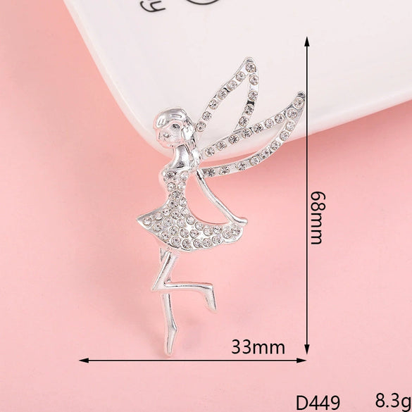 Jewelry Accessories Mobile Phone Shell With Angel Elf Pattern Alloy Handmade Electroplating