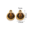 Jewelry Accessories Natural Stone Pendant Handmade With Stainless Steel And Electroplated 18K Gold In Oval Shape
