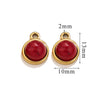 Jewelry Accessories Natural Stone Pendant Handmade With Stainless Steel And Electroplated 18K Gold In Oval Shape
