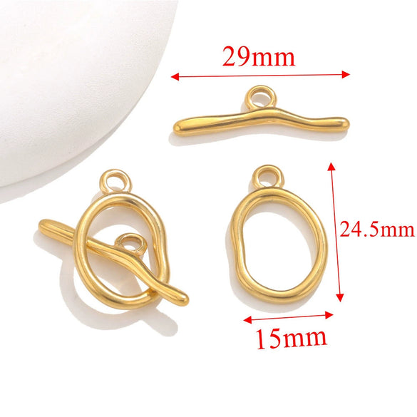 Jewelry Accessories Necklace And Bracelet Buckles Stainless Steel Electroplating Gold Finishing