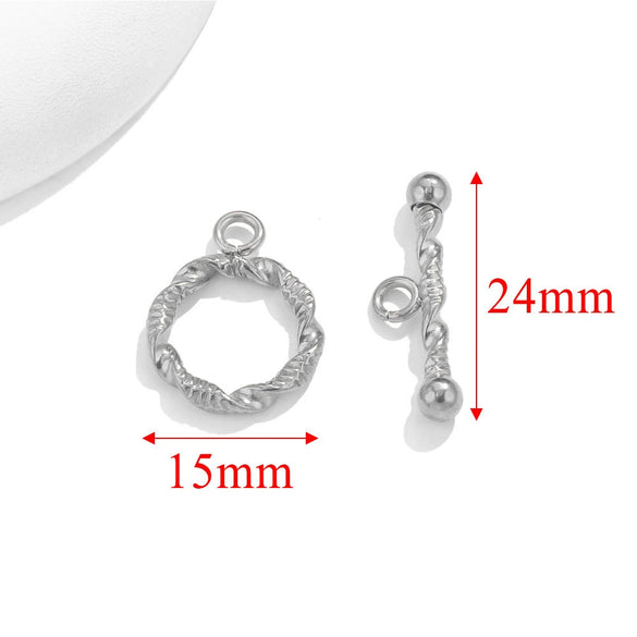 Jewelry Accessories Necklace And Bracelet Buckles Stainless Steel Electroplating Gold Finishing