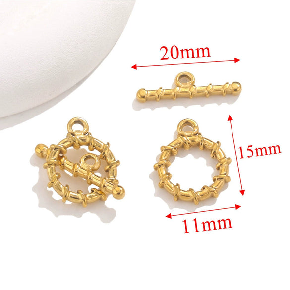 Jewelry Accessories Necklace And Bracelet Buckles Stainless Steel Electroplating Gold Finishing