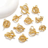 Jewelry Accessories Necklace And Bracelet Buckles Stainless Steel Electroplating Gold Finishing