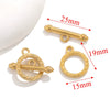 Jewelry Accessories Necklace And Bracelet Buckles Stainless Steel Electroplating Gold Finishing