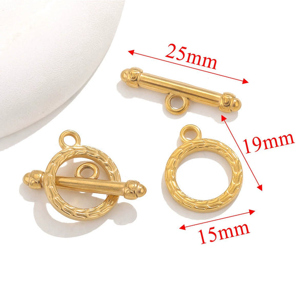 Jewelry Accessories Necklace And Bracelet Buckles Stainless Steel Electroplating Gold Finishing