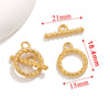 Jewelry Accessories Necklace And Bracelet Buckles Stainless Steel Electroplating Gold Finishing