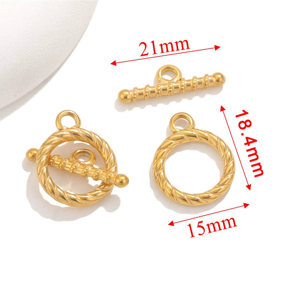 Jewelry Accessories Necklace And Bracelet Buckles Stainless Steel Electroplating Gold Finishing