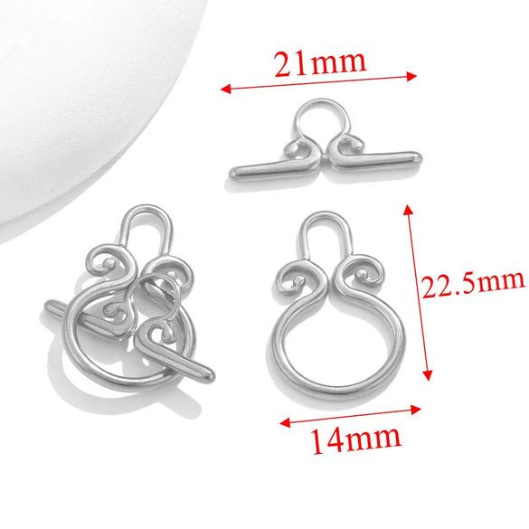 Jewelry Accessories Necklace And Bracelet Buckles Stainless Steel Electroplating Gold Finishing