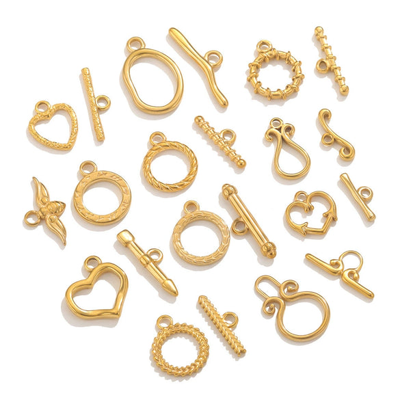 Jewelry Accessories Necklace And Bracelet Buckles Stainless Steel Electroplating Gold Finishing