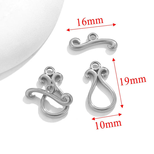 Jewelry Accessories Necklace And Bracelet Buckles Stainless Steel Electroplating Gold Finishing