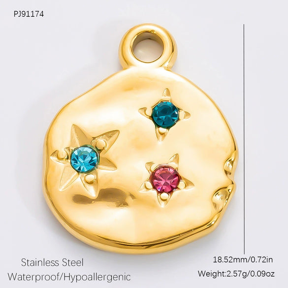 Jewelry Accessories Necklace Bracelet Love Coral Pattern Titanium Steel Electroplated