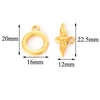 Jewelry Accessories Necklace Buckle Bracelet Buckle Stainless Steel Geometric Electroplated