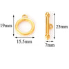 Jewelry Accessories Necklace Buckle Bracelet Buckle Stainless Steel Geometric Electroplated