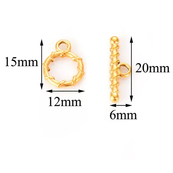 Jewelry Accessories Necklace Buckle Bracelet Buckle Stainless Steel Geometric Electroplated