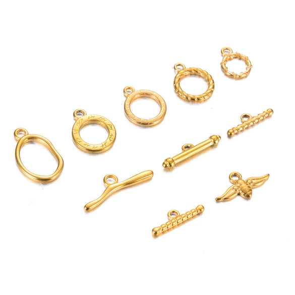 Jewelry Accessories Necklace Buckle Bracelet Buckle Stainless Steel Geometric Electroplated