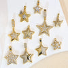 Jewelry Accessories Necklace Pendant Women's Diamond Fivepointed Star Electroplated Copper