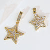 Jewelry Accessories Necklace Pendant Women's Diamond Fivepointed Star Electroplated Copper