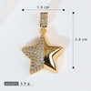Jewelry Accessories Necklace Pendant Women's Diamond Fivepointed Star Electroplated Copper