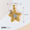 Jewelry Accessories Necklace Pendant Women's Diamond Fivepointed Star Electroplated Copper