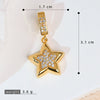 Jewelry Accessories Necklace Pendant Women's Diamond Fivepointed Star Electroplated Copper
