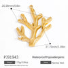 Jewelry Accessories Ocean Series Pendant Stainless Steel 18K Gold Non Fading Electroplated Minimalist