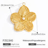 Jewelry Accessories Ocean Series Pendant Stainless Steel 18K Gold Non Fading Electroplated Minimalist
