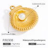 Jewelry Accessories Ocean Series Pendant Stainless Steel 18K Gold Non Fading Electroplated Minimalist