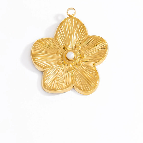 Jewelry Accessories Ocean Series Pendant Stainless Steel 18K Gold Non Fading Electroplated Minimalist
