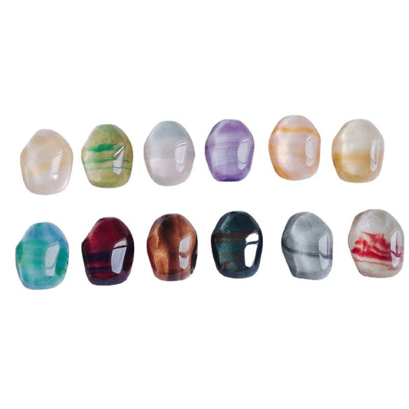 Jewelry Accessories Oil Painting Style Faceted Resin Earrings Hairpin Mobile Phone Case Material