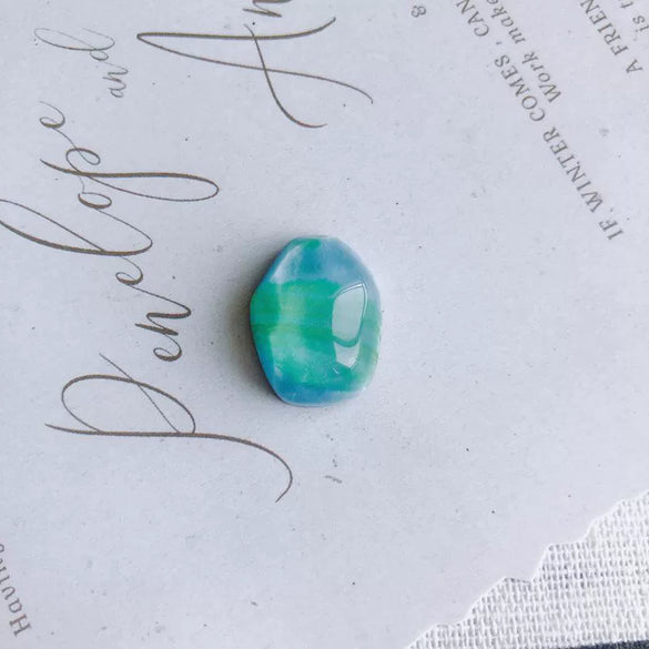 Jewelry Accessories Oil Painting Style Faceted Resin Earrings Hairpin Mobile Phone Case Material