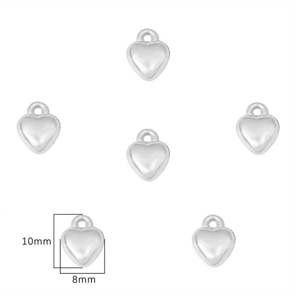 Jewelry Accessories Peach Heart Pendant Plastic Resin Electroplated Handmade Diy
