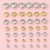Jewelry Accessories Peach Heart Pendant Plastic Resin Electroplated Handmade Diy