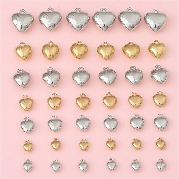 Jewelry Accessories Peach Heart Pendant Plastic Resin Electroplated Handmade Diy