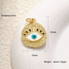 Jewelry Accessories Pendant Copper Inlay Devil's Eye Turkish Blue Eyes