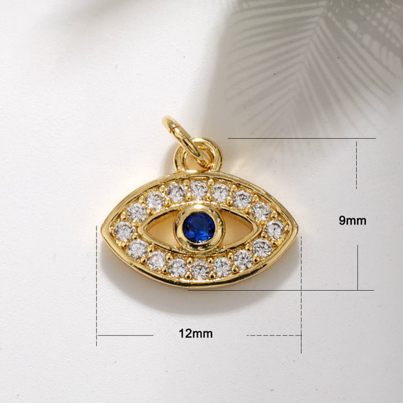 Jewelry Accessories Pendant Copper Inlay Devil's Eye Turkish Blue Eyes